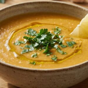 מרק עדשים כתומות מפנק